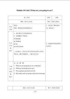 Unit 2 What are you going to see?_学案1.doc