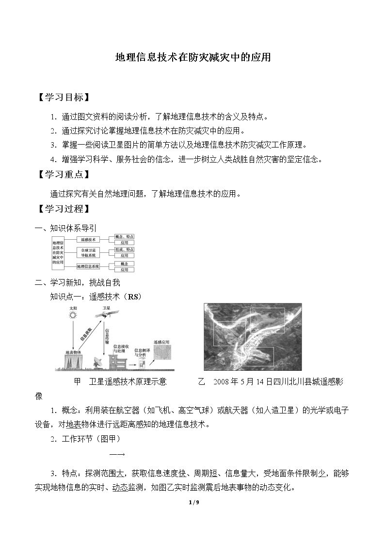 地理信息技术在防灾减灾中的应用