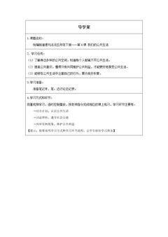 我们的公共生活