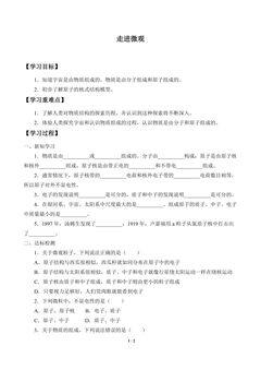 学案-走进微观