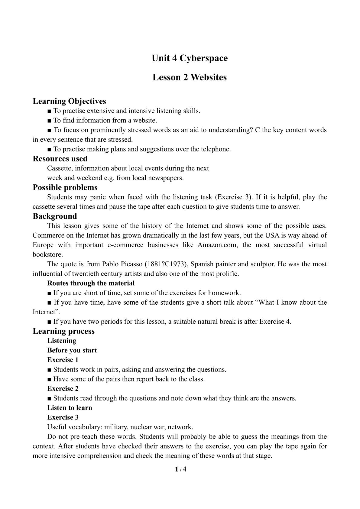 Lesson 2 Websites_学案1