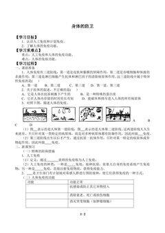 身体的防卫_学案2