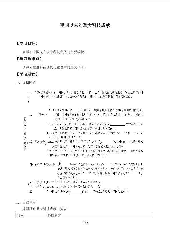 建国以来的重大科技成就_学案2