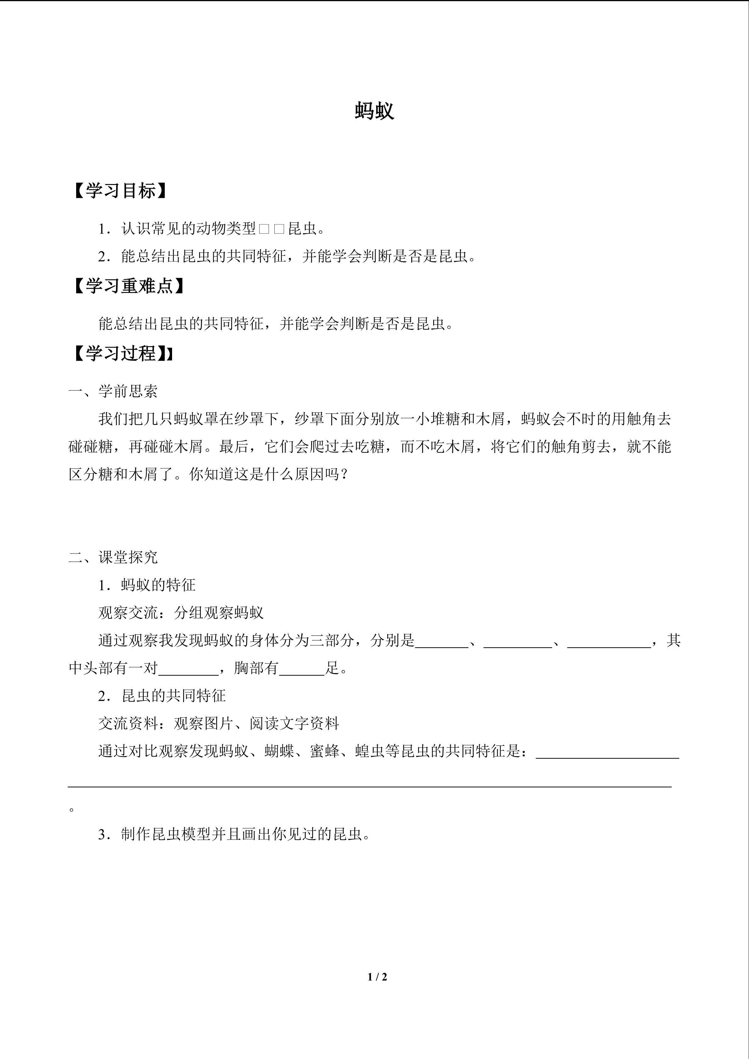 蚂蚁_学案1