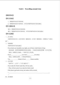 Unit 6  Travelling around Asia_学案4