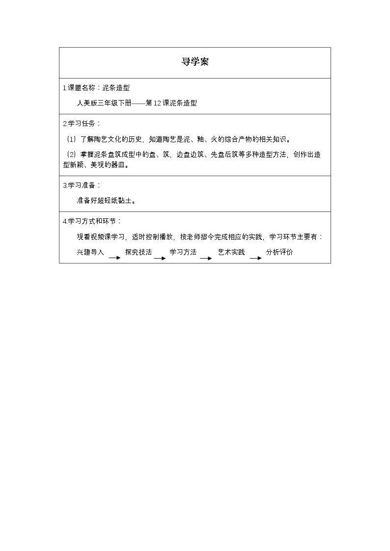 泥条造型