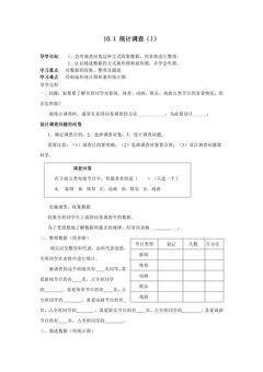 10.1统计调查 学案05