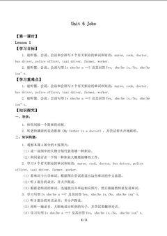 Unit 6 Jobs Lesson 1_学案1