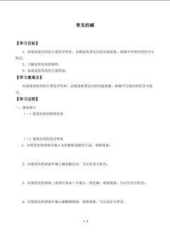 常见的碱_学案4