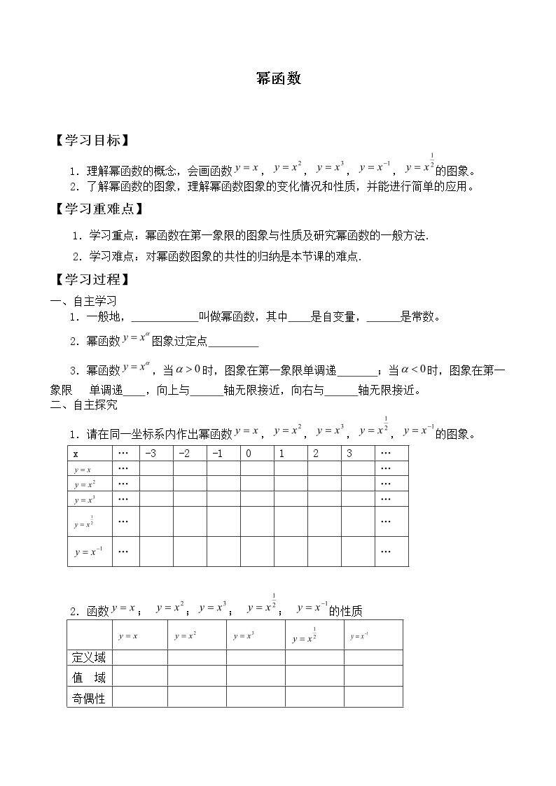 幂函数