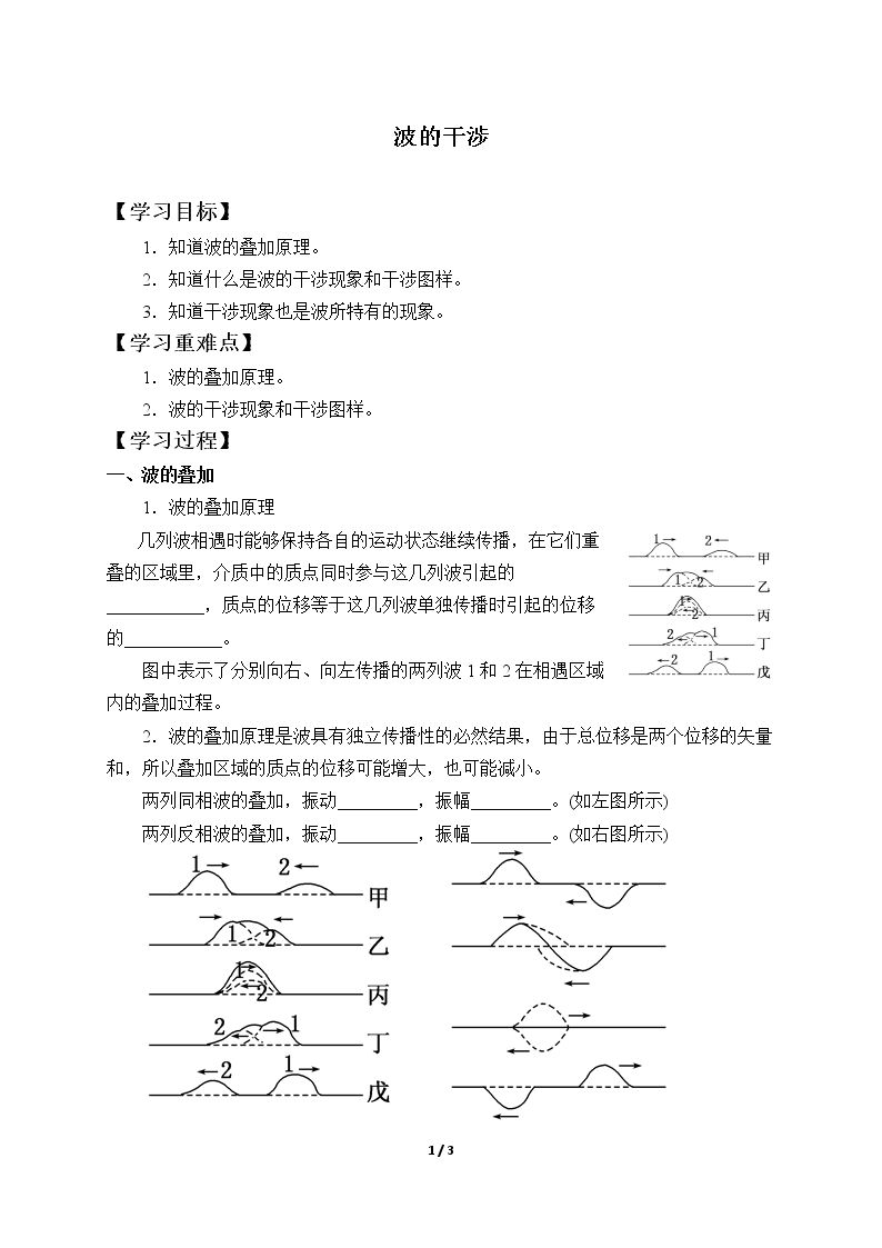 波的干涉