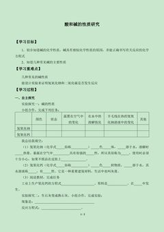 酸和碱的性质研究_学案1