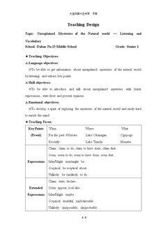 Listening and vocabulary