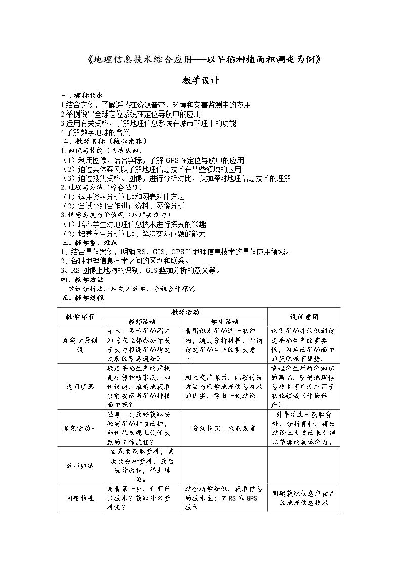 第二节　地理信息技术在区域地理环境研究中的应用