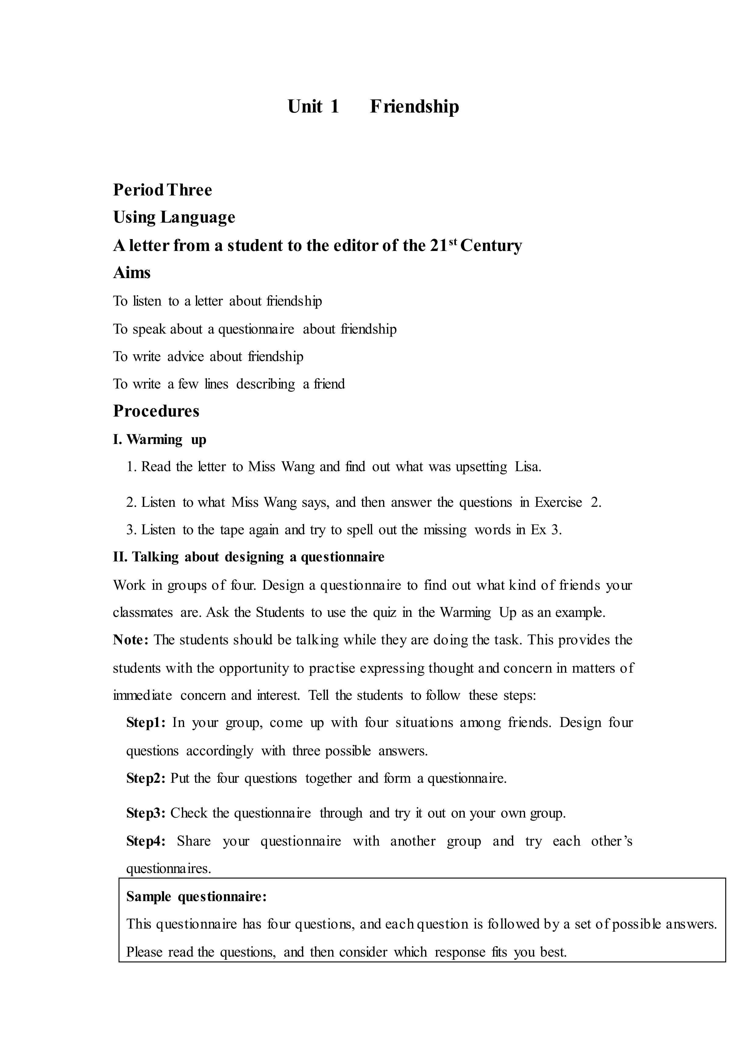 Friendship_教案3