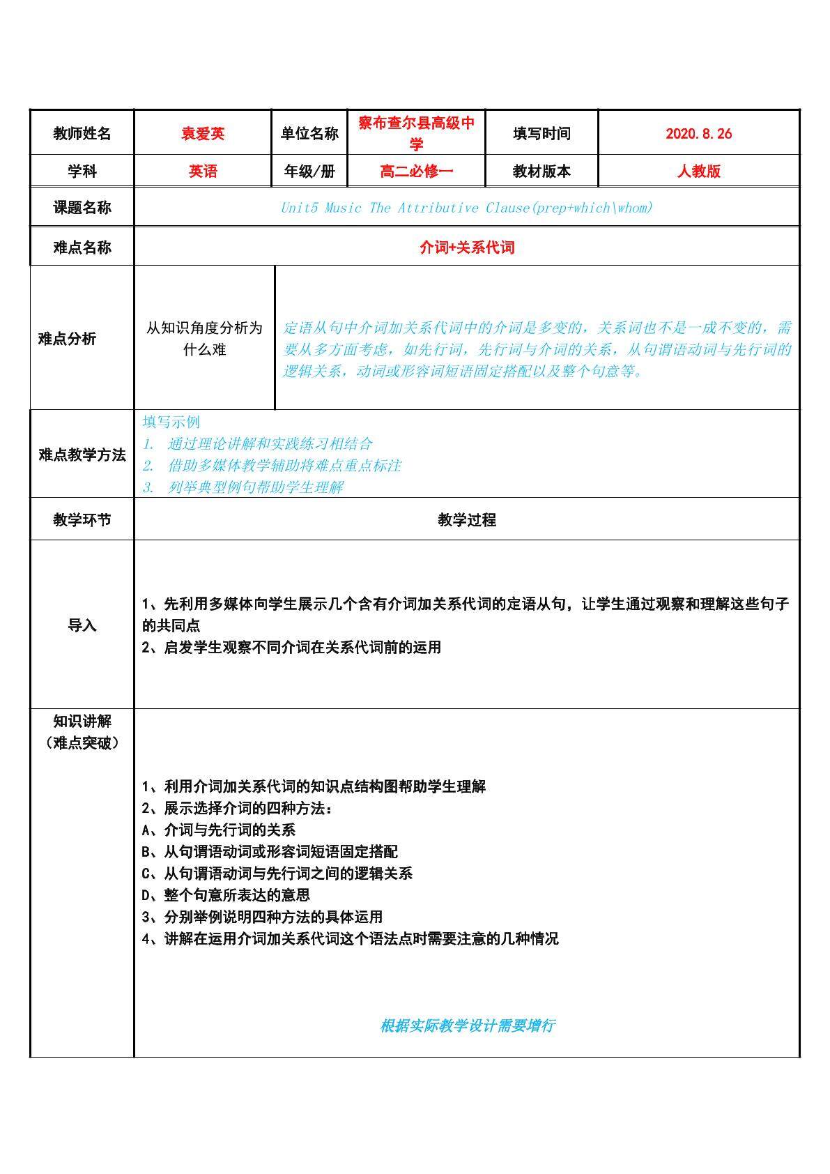 赛课The Attributive Clause(prep+which/whom