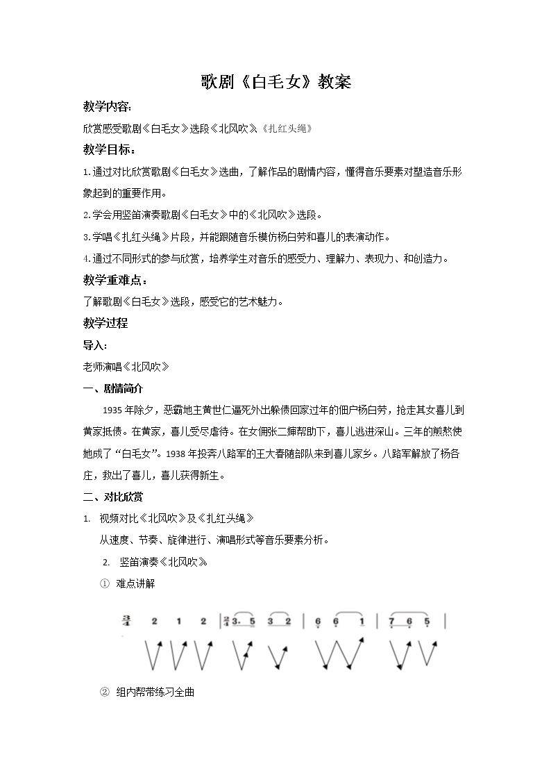 歌剧《白毛女》选段