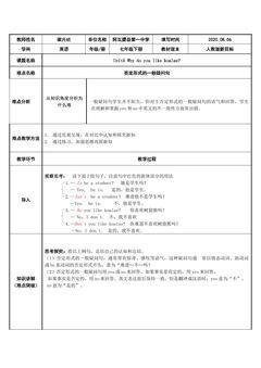否定形式的一般疑问句