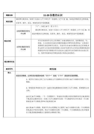 11-20各数的认识