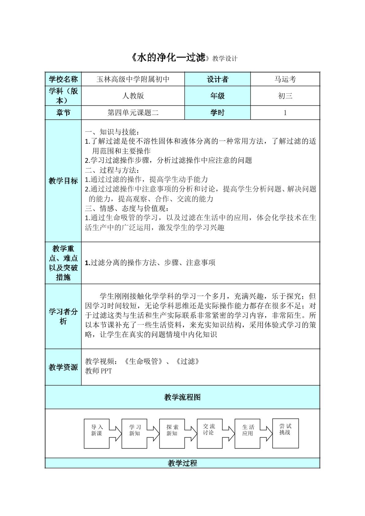 水的净化-过滤