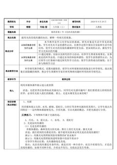 人教版 光的直线传播