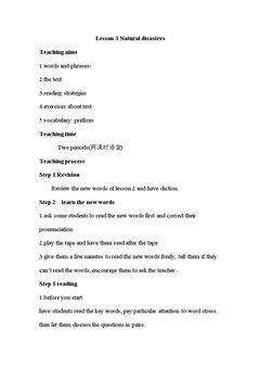 Lesson 3 Natural Disasters