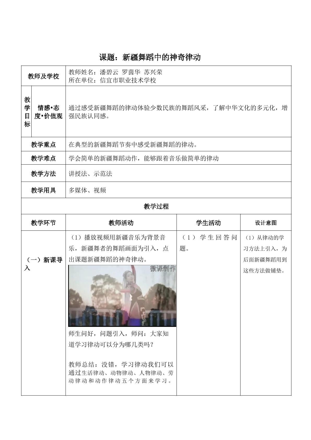 新疆舞蹈的神奇律动