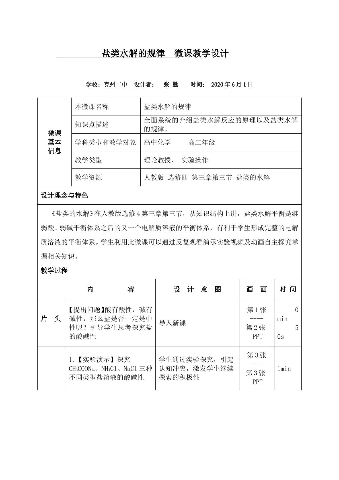 盐类水解的规律