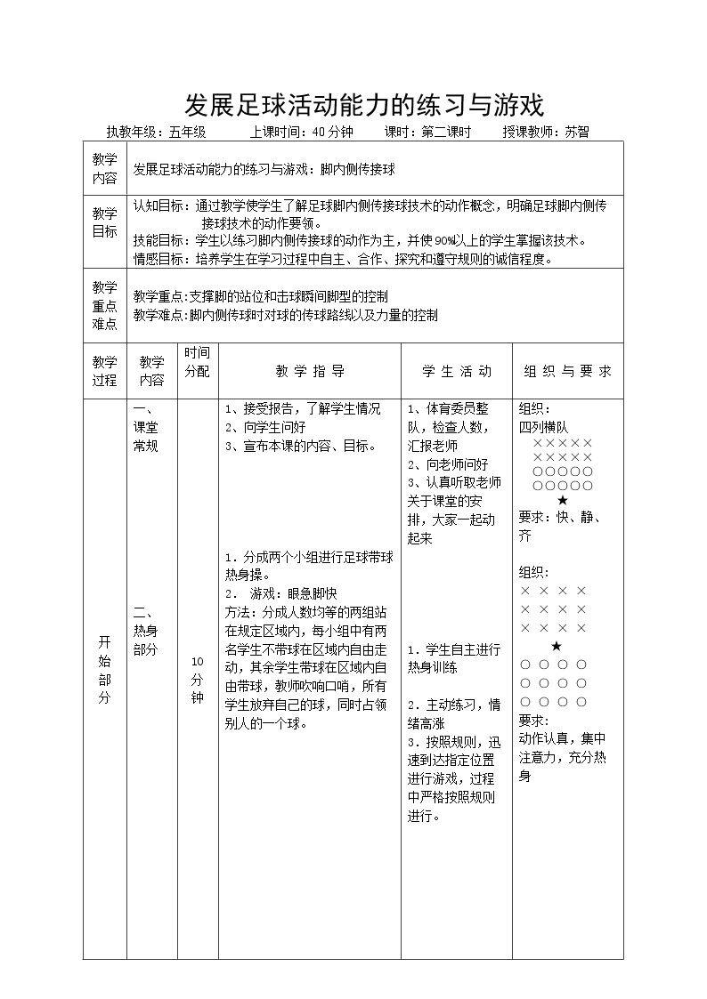 5.发展足球活动能力的练习与游戏