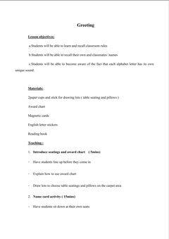 Unit 1 Greetings_教案