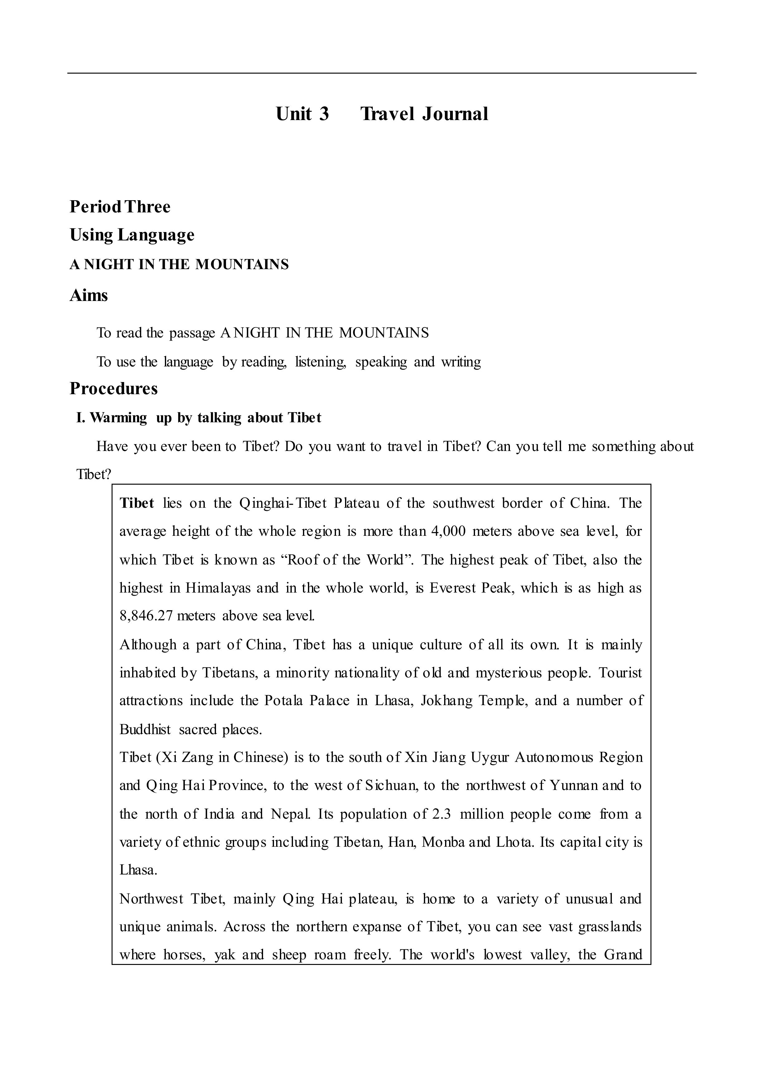Travel journal_教案3