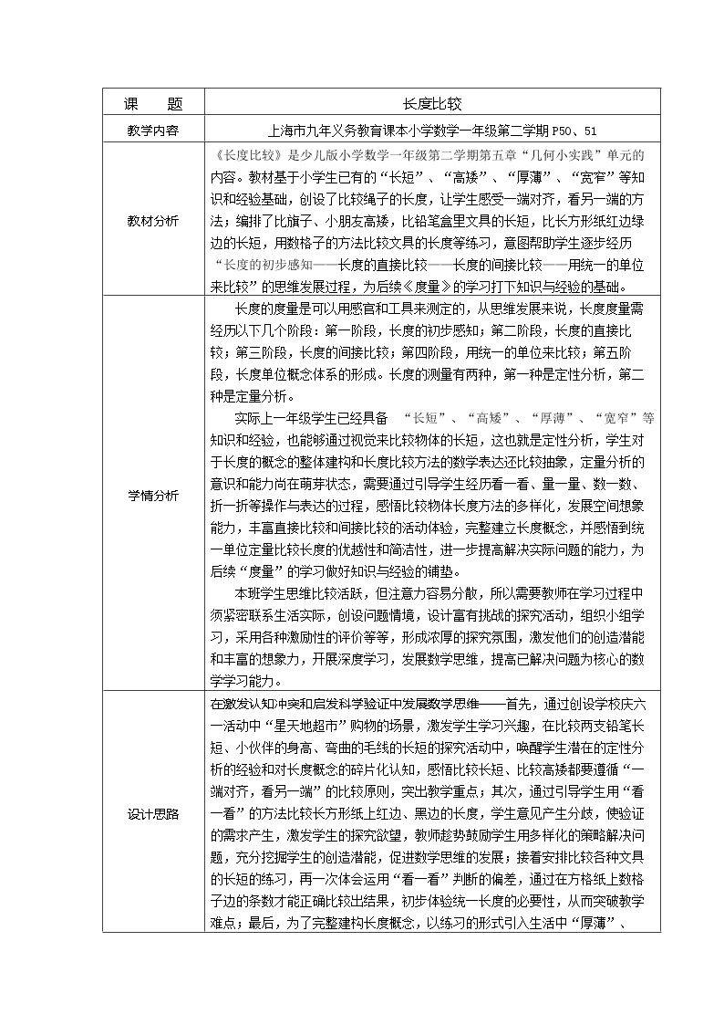 长度比较