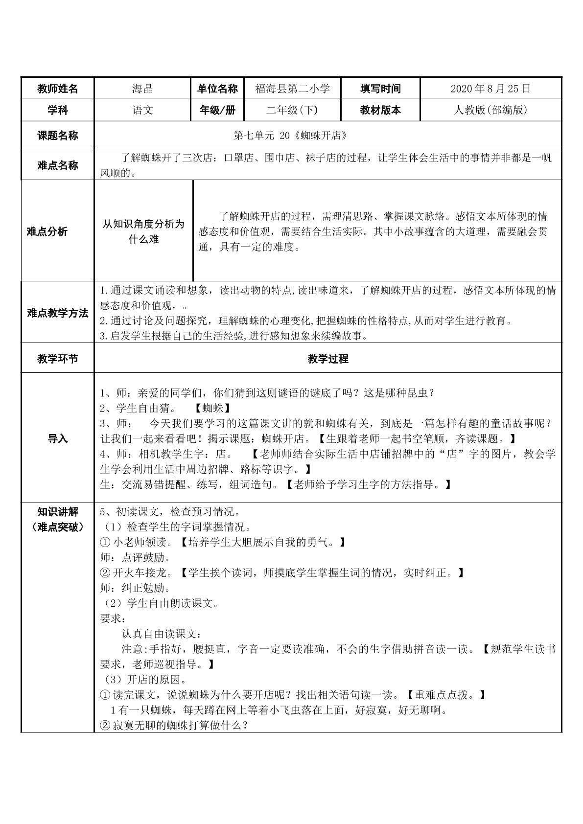 20、蜘蛛开店