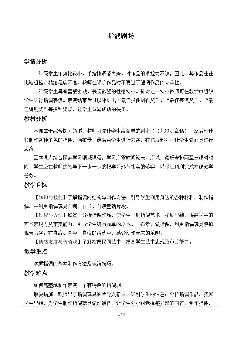指偶剧场