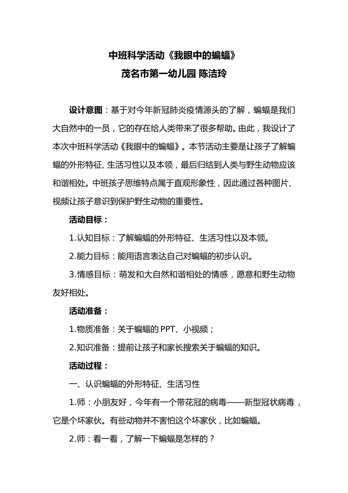 我眼中的蝙蝠