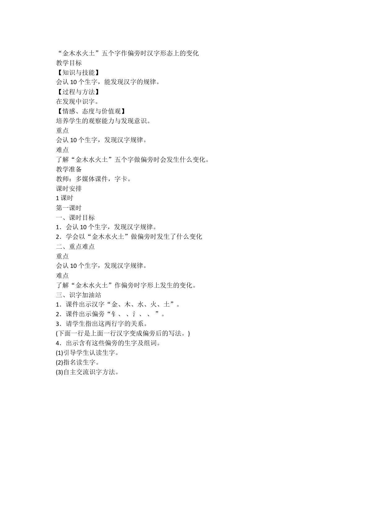 汉字做偏旁时的变化及特征