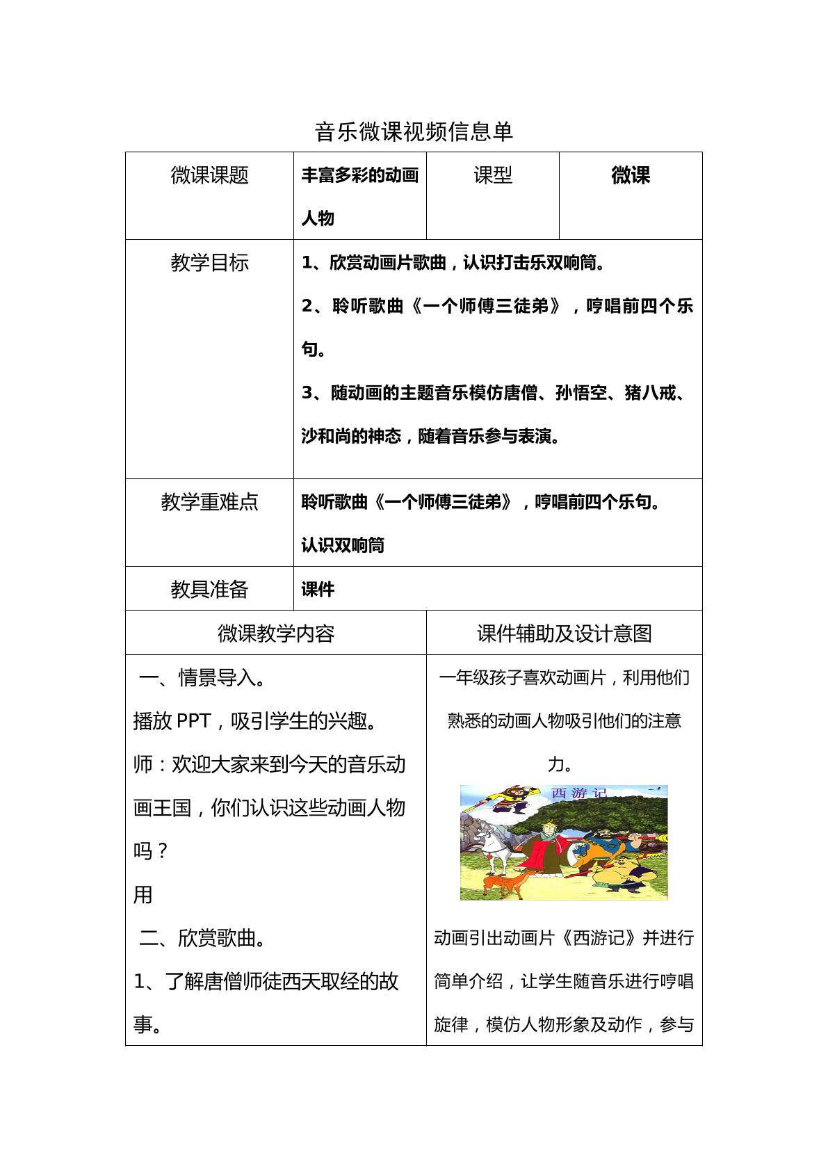 丰富多彩的动画人物
