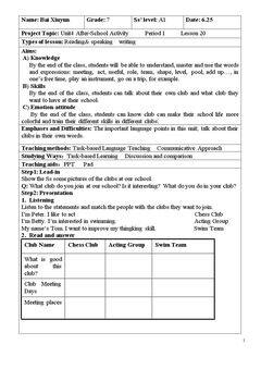 Lesson 20 Join Our Club!