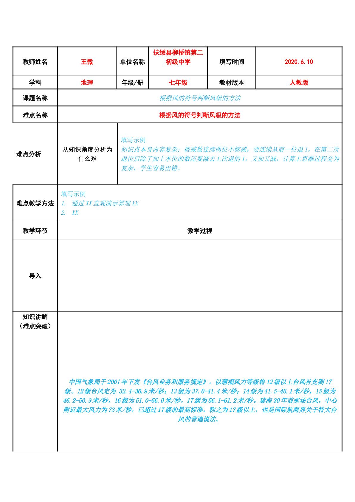 根据风的符号判断风级的方法