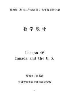 Lesson 46 Canada and The…