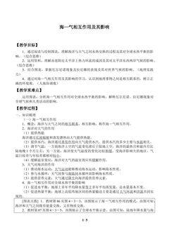 海-气相互作用及其影响