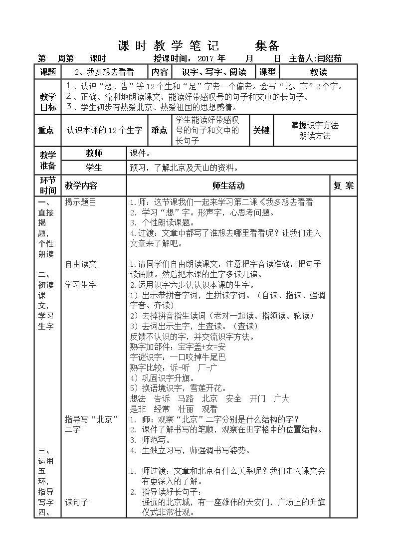 2 我多想去看看