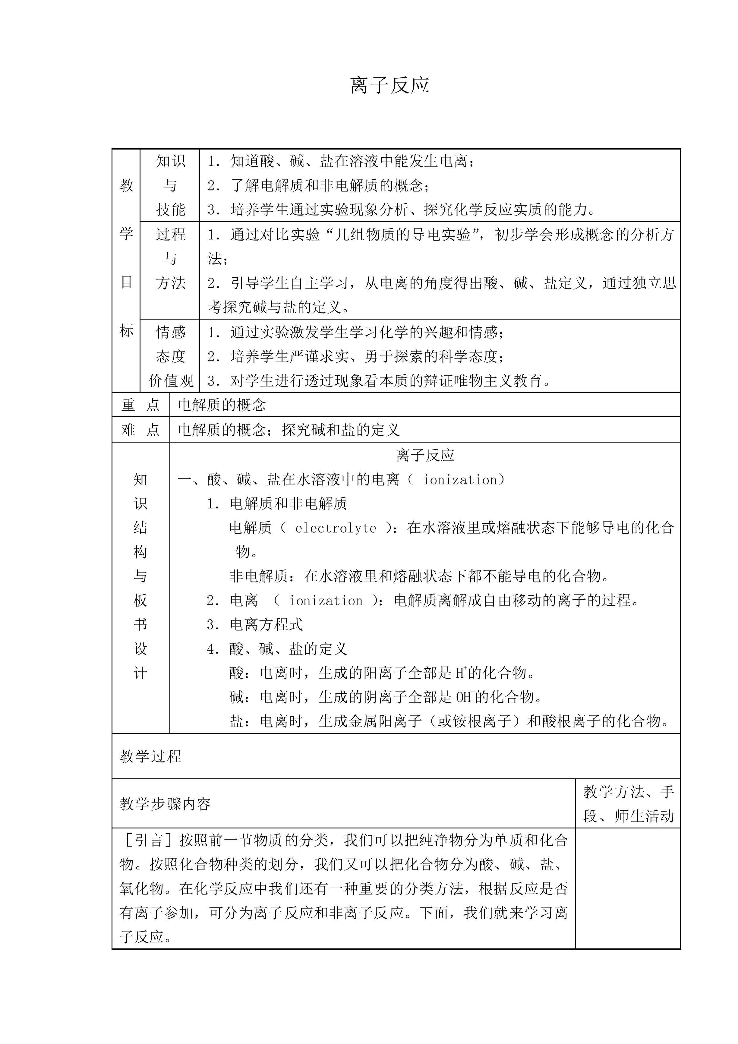 离子反应_教案11