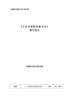 4 我与电视