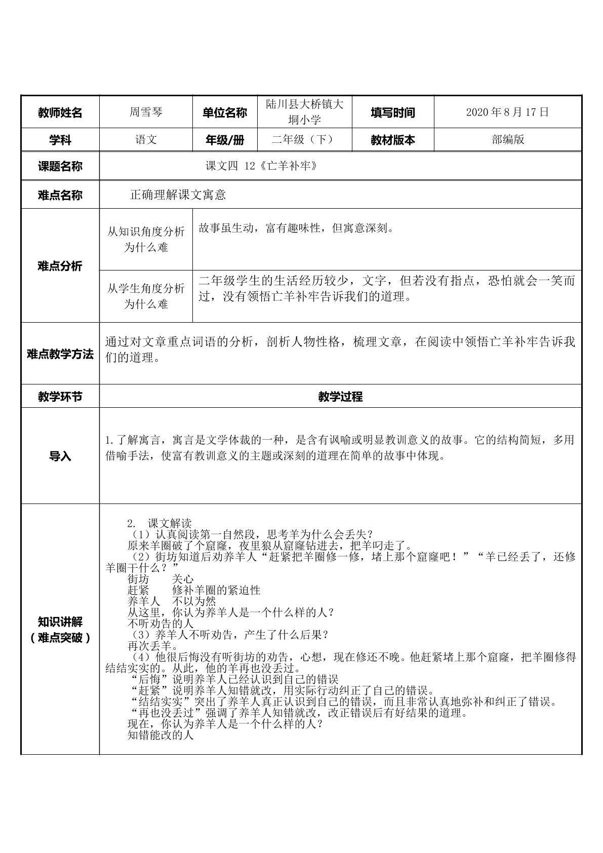 亡羊补牢