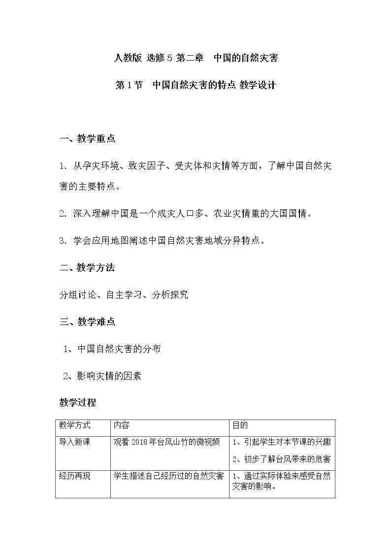 第一节　中国自然…