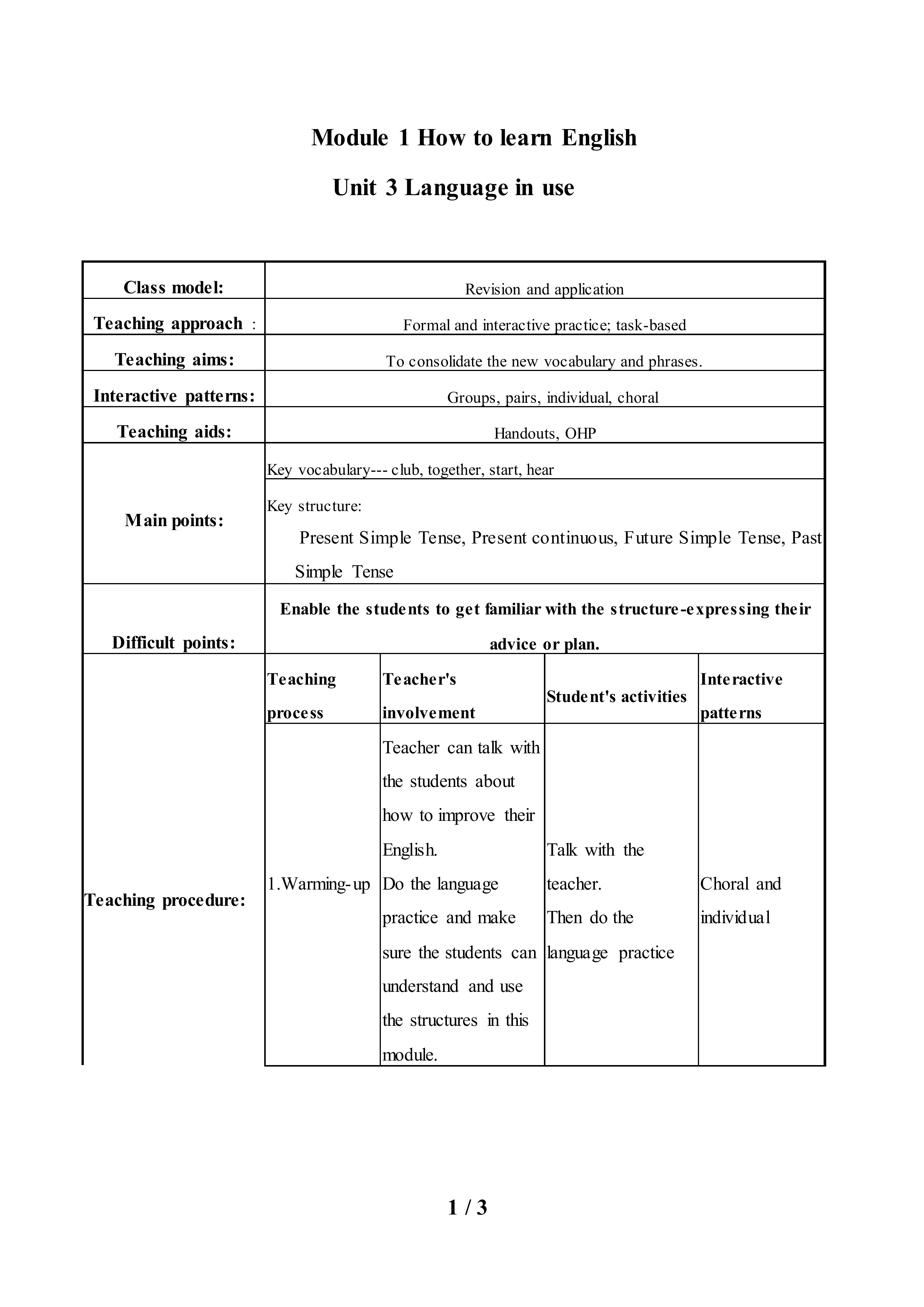 Unit 3 Language in use_教案2