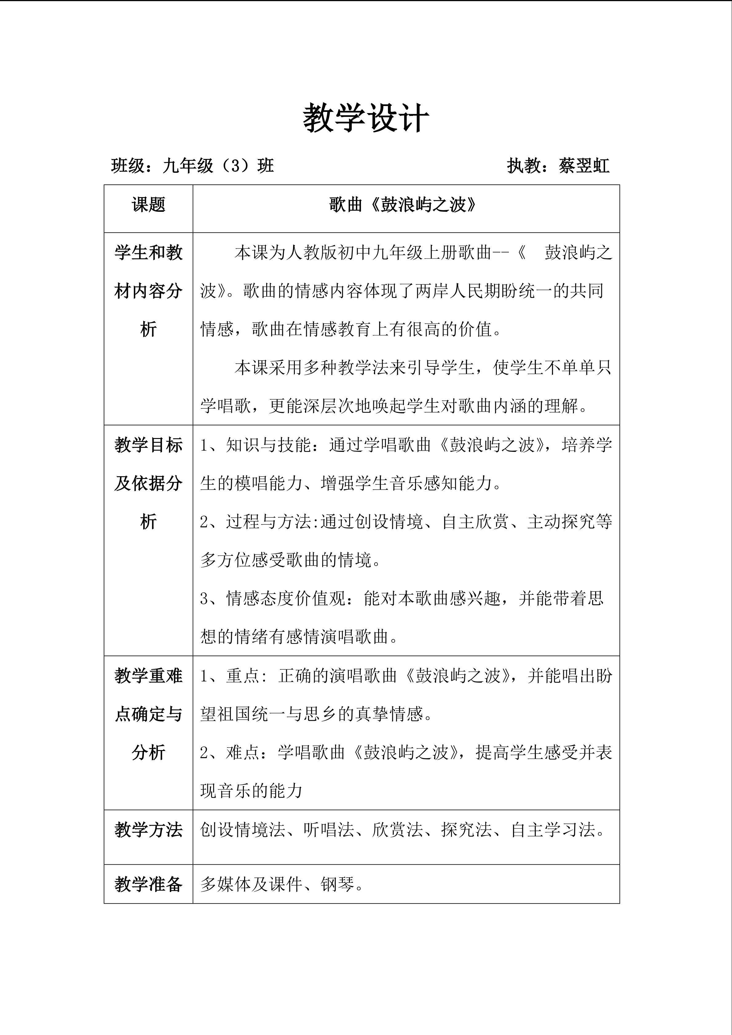鼓浪屿之波（开课）