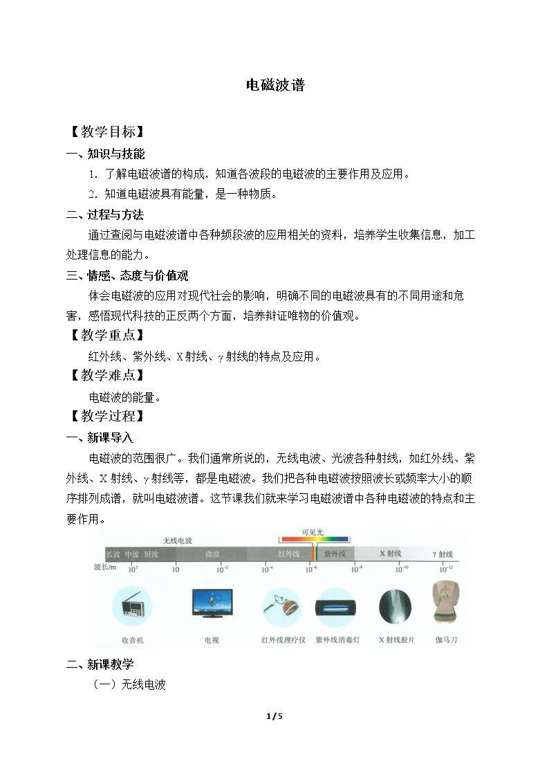 电磁波谱
