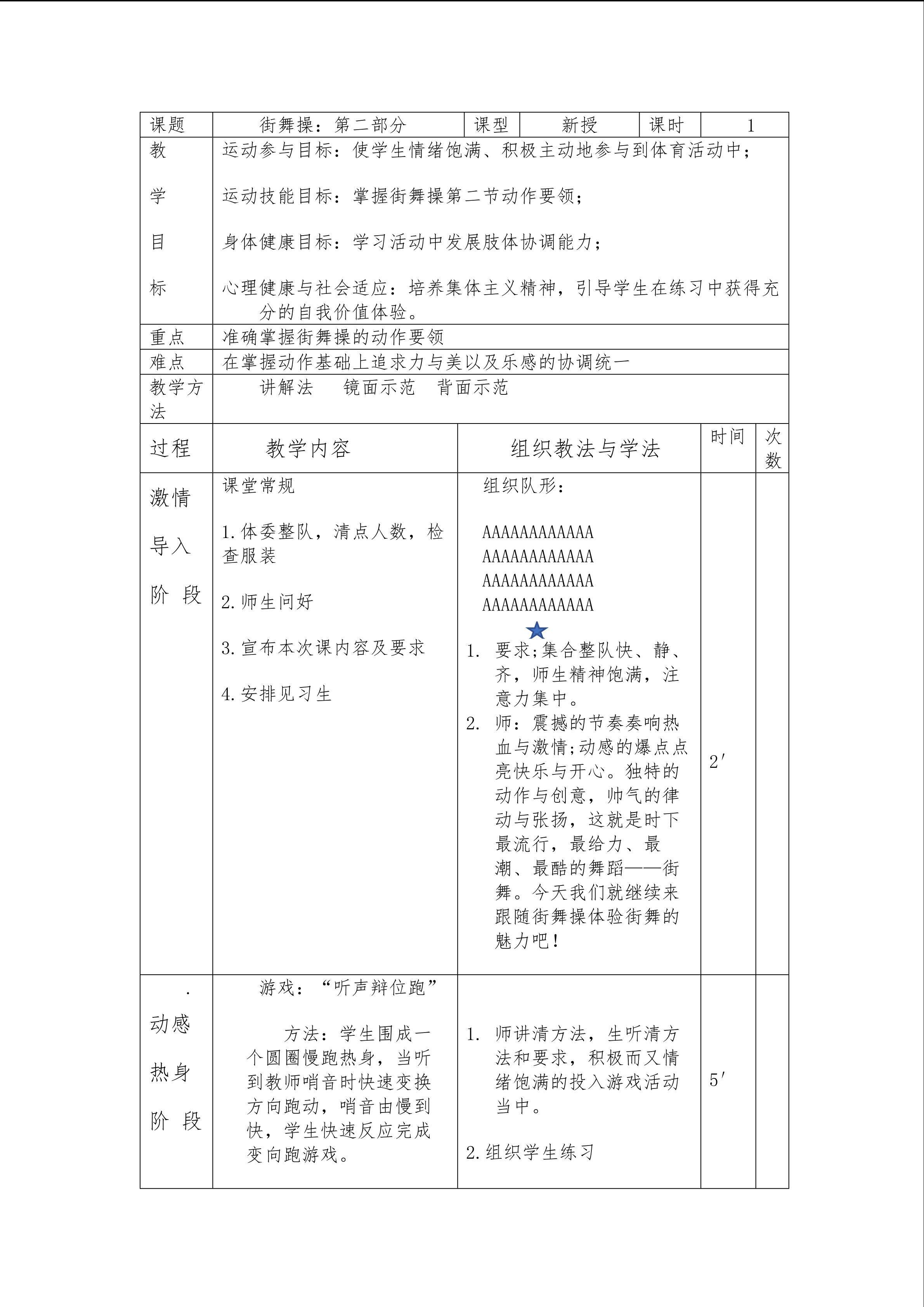 街舞操
